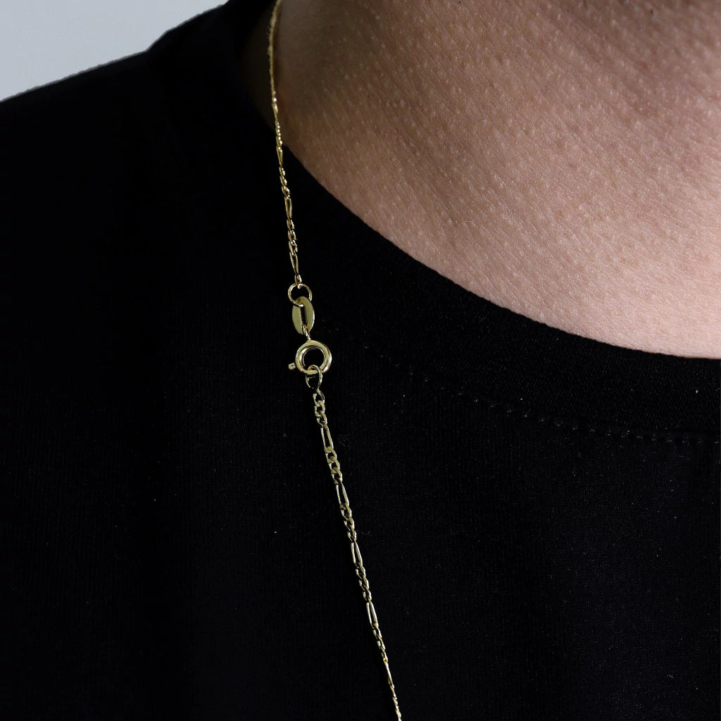 Corrente 3 por 1 - 2mm 70cm - Banhado a Ouro 18k - 10 milésimos