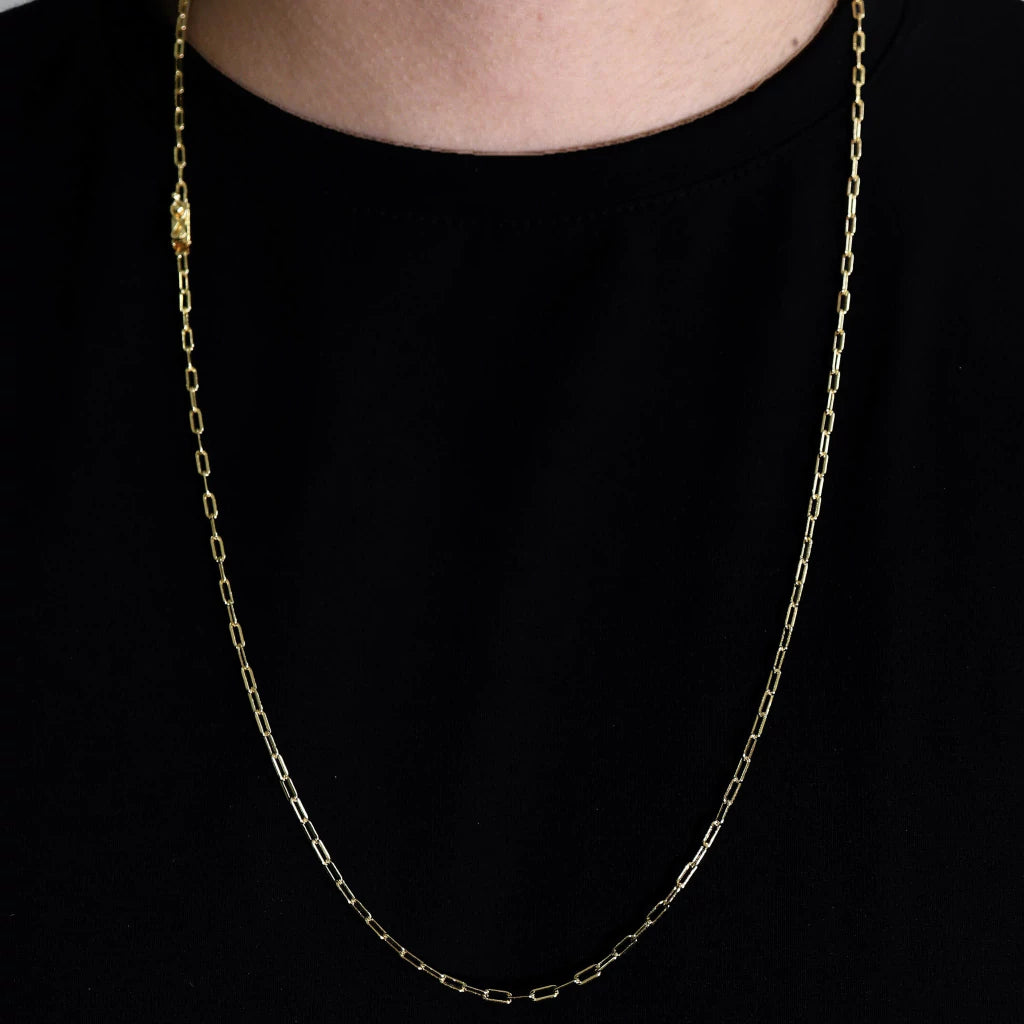 Corrente Cartier Longa- 2,5mmou2,0 70cm - Banhado a Ouro 18k - 10 milésimos